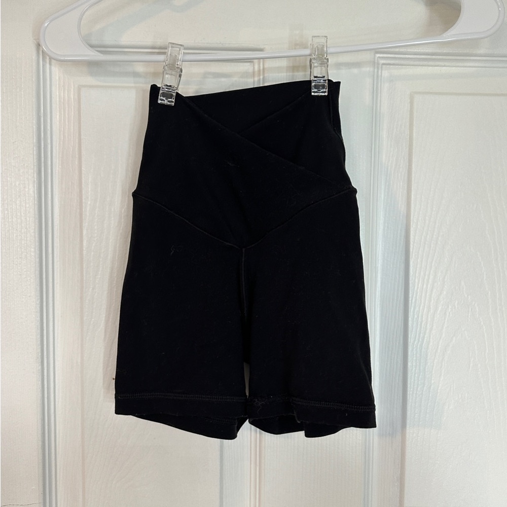 aerie crossover biker shorts